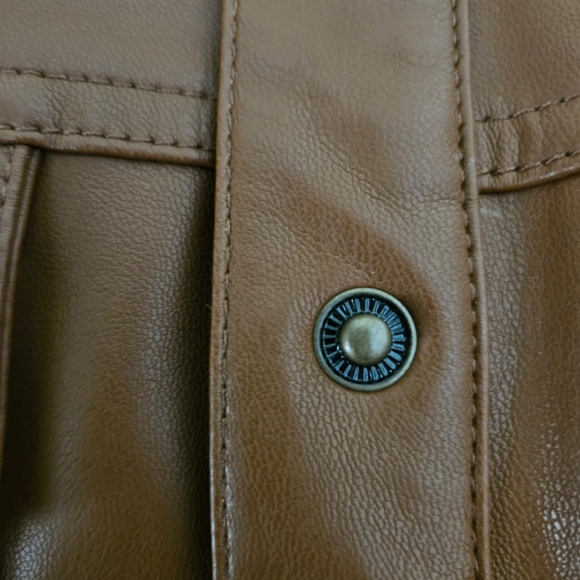 NWT Calvin Klein Faux Leather Jacket Size M - Picture 9 of 10